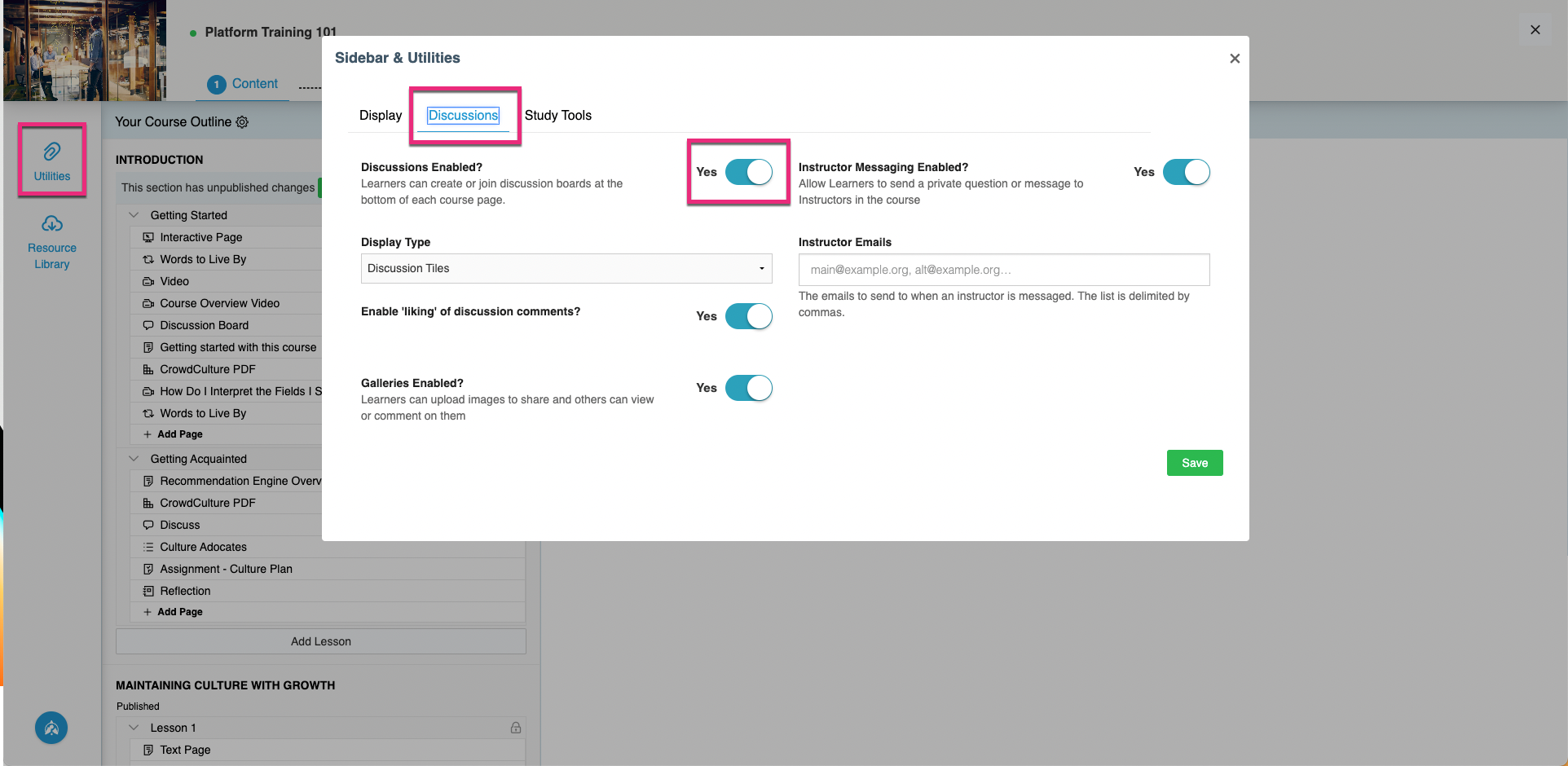 Creating a Discussion Board Page Thought Industries
