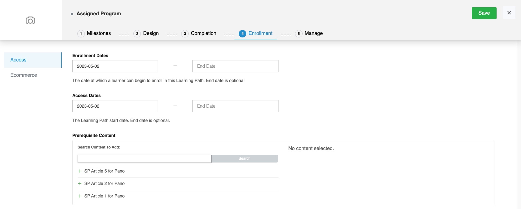 Creating an Assigned Program – Thought Industries