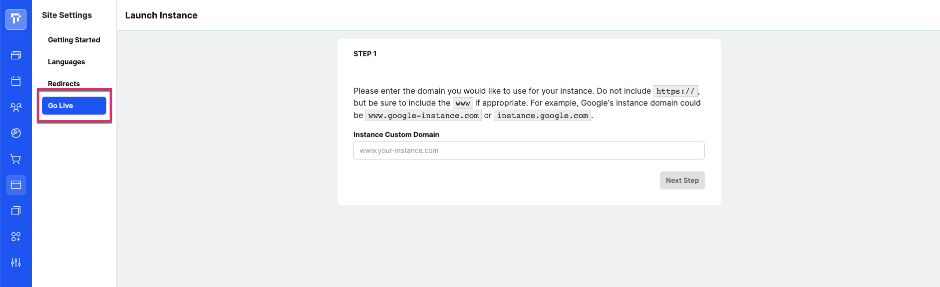 ConfiguringURL_Launching_Step1_AdminView.png