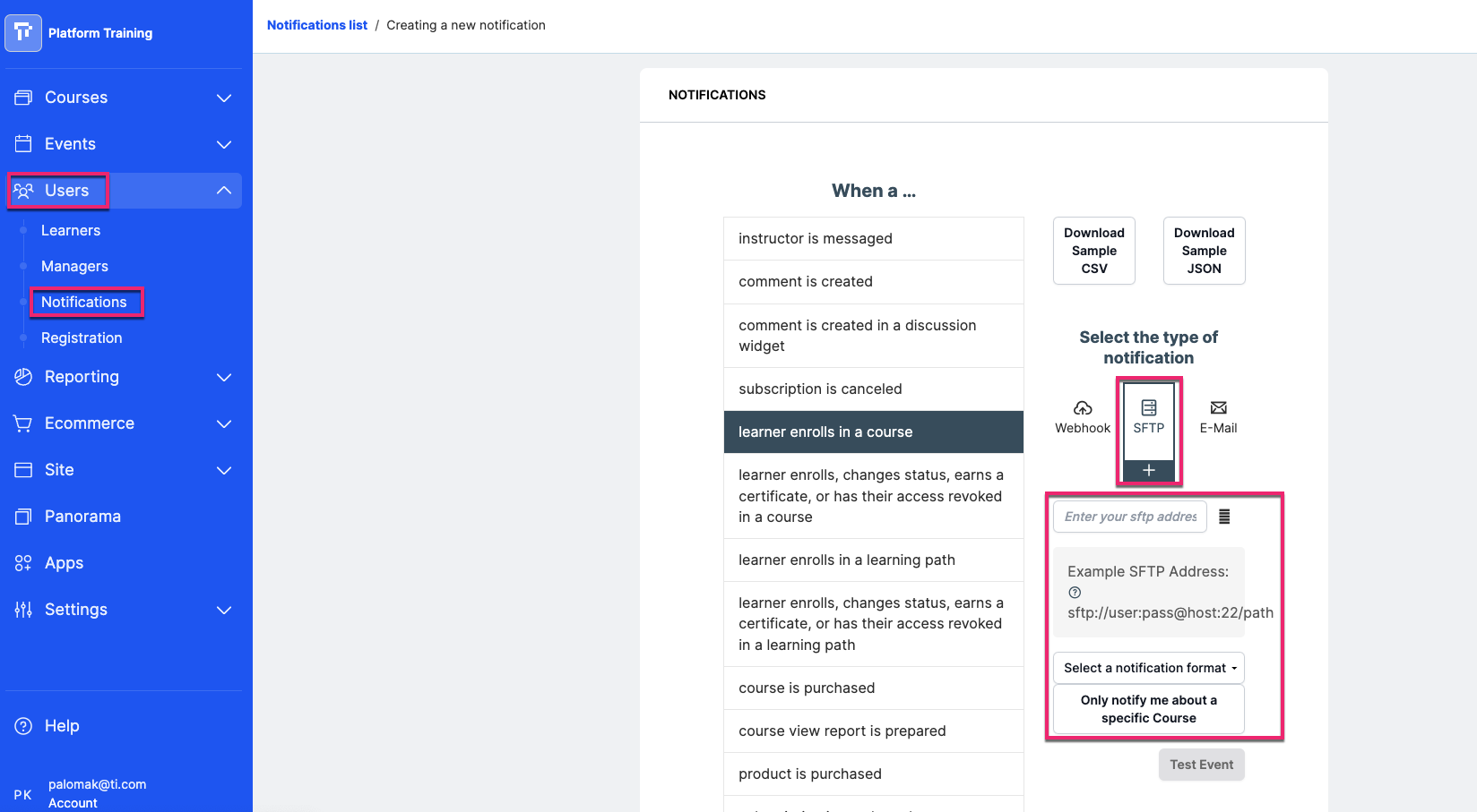 SettingUpDataNotifications_SFTP_AdminView.png