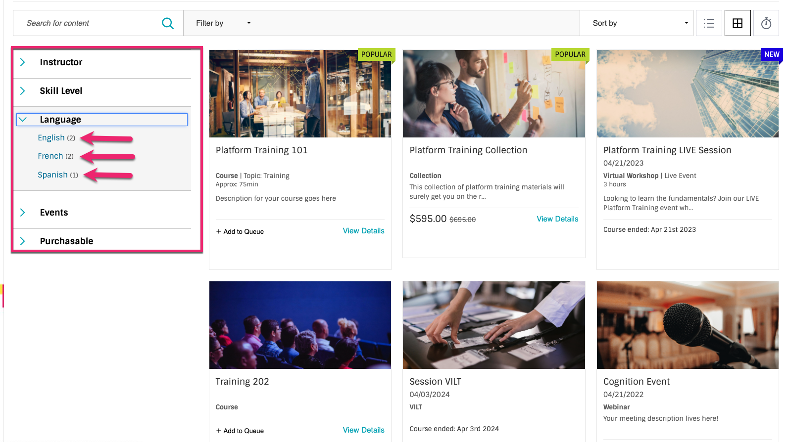 Session Custom Content Fields – Thought Industries