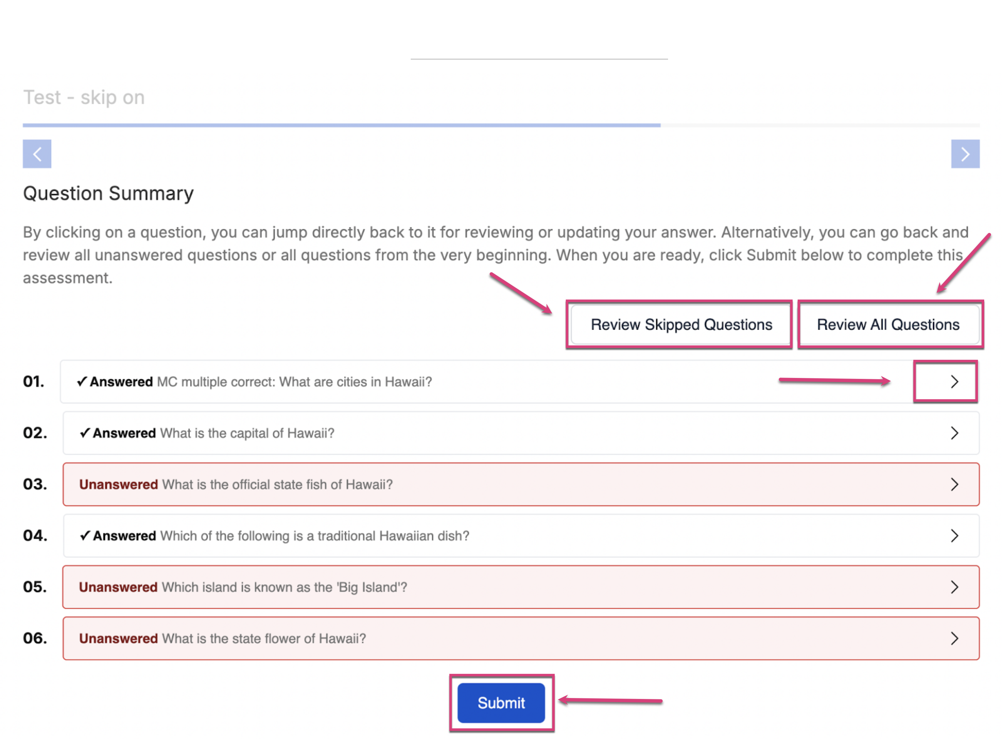 CreateTestPage_SummaryPage_LearnerView.png