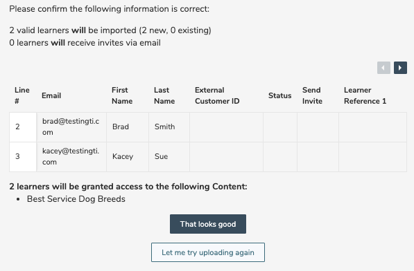 Confirm your import