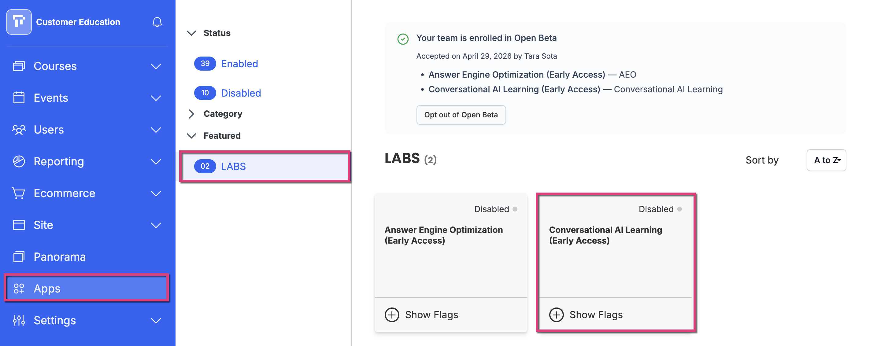 Conversational AI Learning_Enable_Apps_AdminView.png
